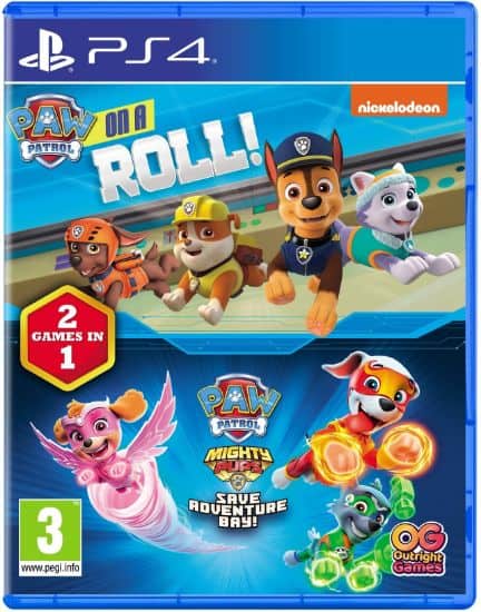 PAW PATROL ON A ROLL+PAW PATROL MIGHTY PUPS COMPILATION PS4