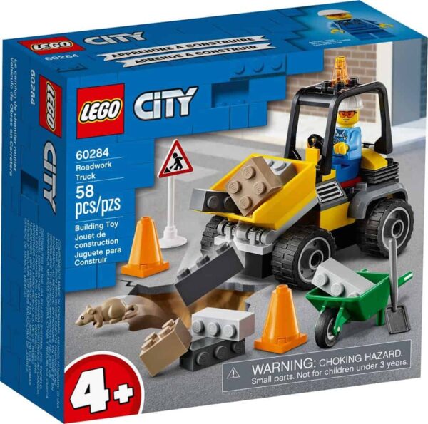 Set LEGO kocke City Roadwork Truck (60284)