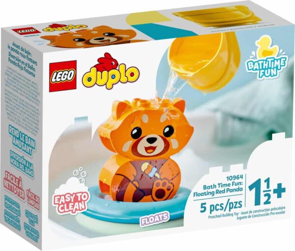 Set LEGO kocke Duplo Bath Time Fun Floating Red Panda (10964)