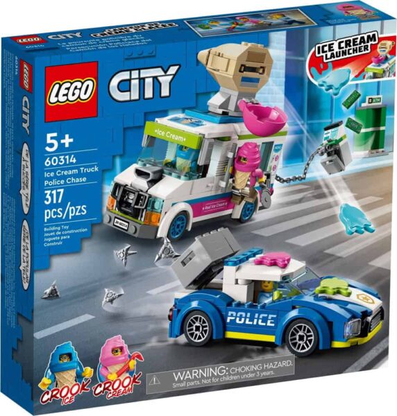 Set LEGO kocke City Ice Cream Truck Police Chase (60314)