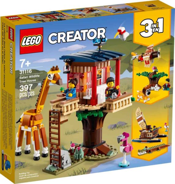 Set LEGO kocke Creator Safari Wildlife Tree House (31116)