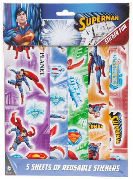 DC SUPERMAN 5 SHEET STICKER PACK