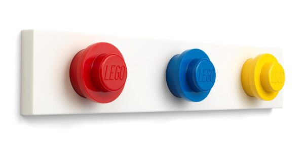 LEGO WALL HANGER RACK RED - BLUE - YELLOW