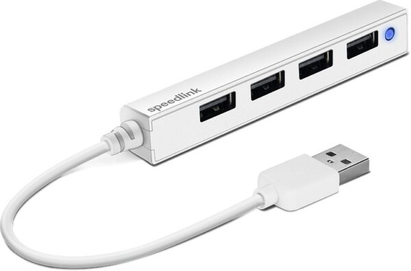 USB hub Speedlink Snappy Slim USB 2.0 - 4 portni bijeli