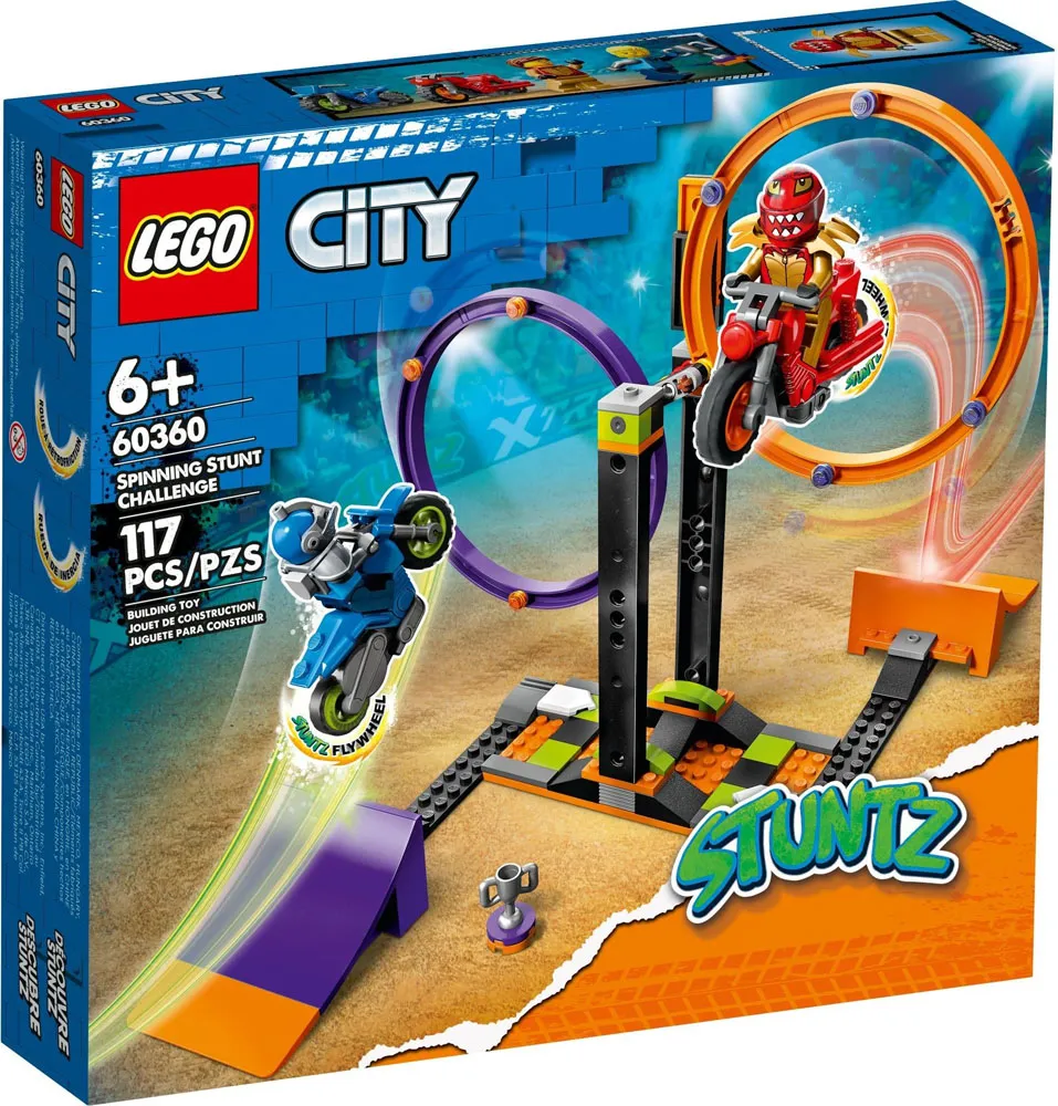 Set LEGO kocke City Spinning Stunt Challenge (60360)