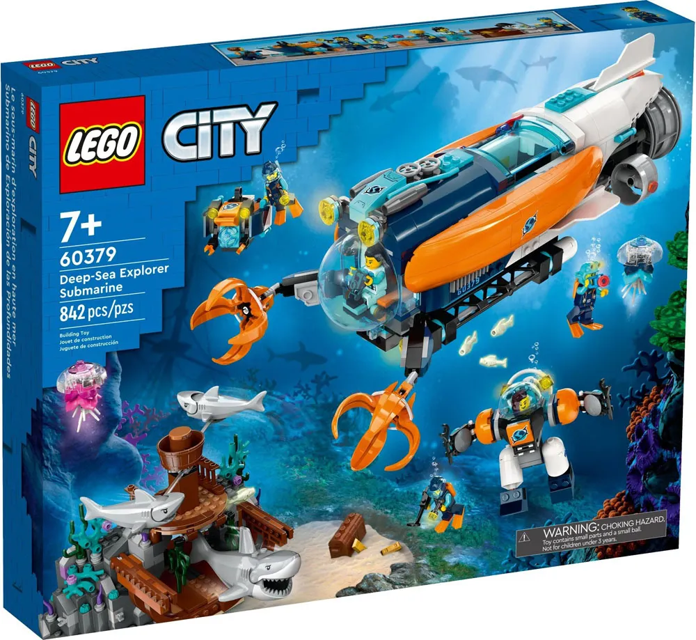 Set LEGO kocke City Deep-Sea Explorer Submarine (60379)