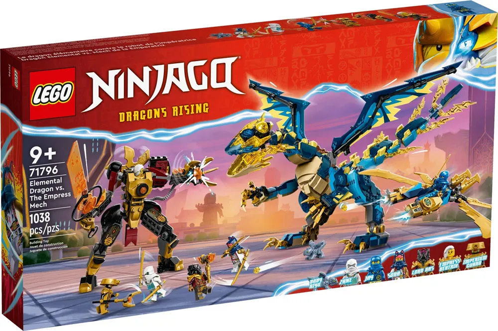 Set LEGO kocke Ninjago Elemental Dragon vs The Empress Mech (71796)