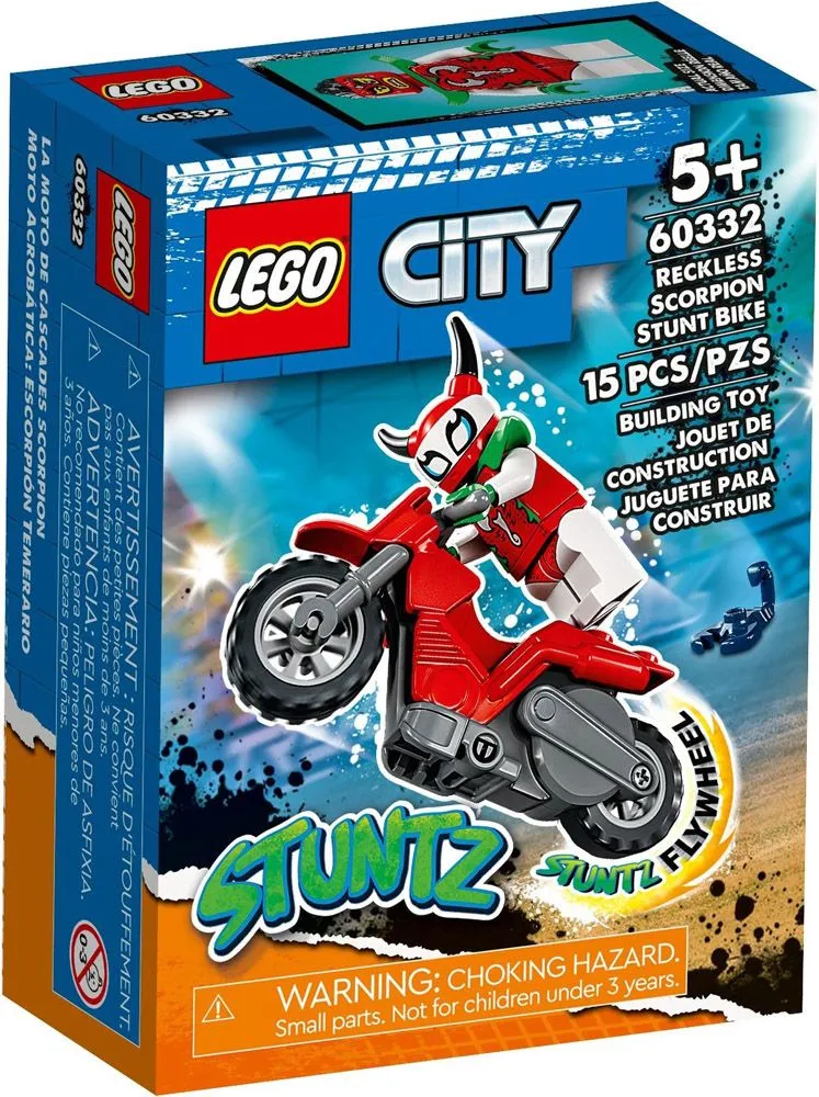 Set LEGO kocke City Reckless Scorpion Stunt Bike (60332)