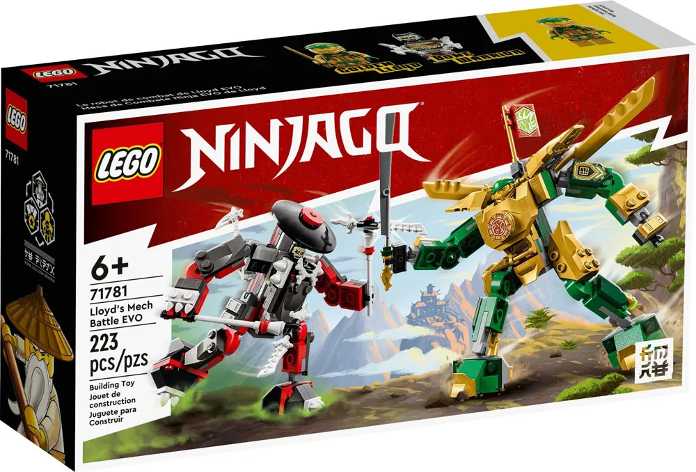 Set LEGO kocke Ninjago Lloyds Mech Battle EVO (71781)