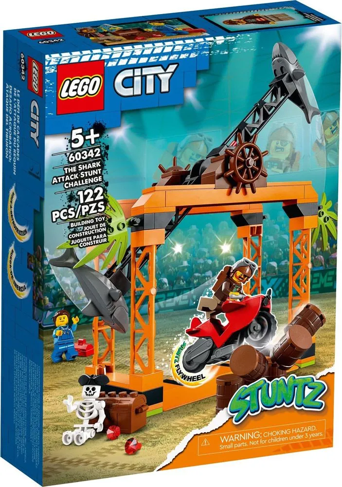 Set LEGO kocke City The Shark Attack Stunt Challenge (60342)