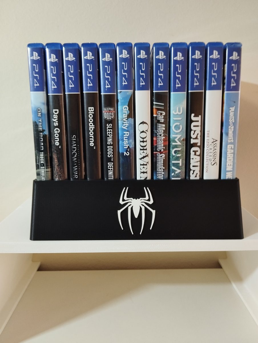 Stalak za videoigre (PS4 i PS5 konzole) motiv Spiderman Logo 3D PRINT
