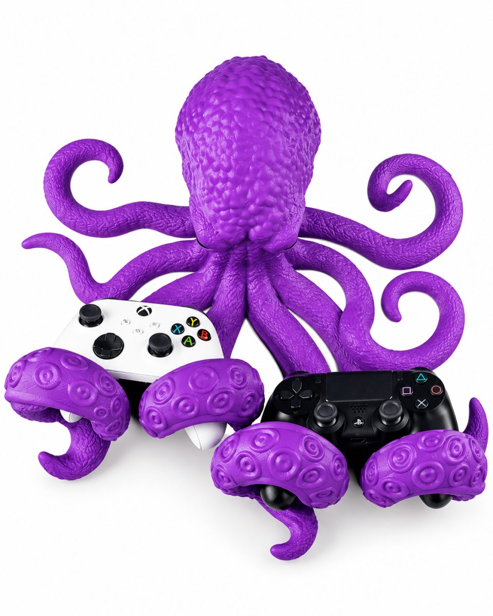 Zidni stalak za kontrolere i slu&scaron;alice Octopus 3D PRINT