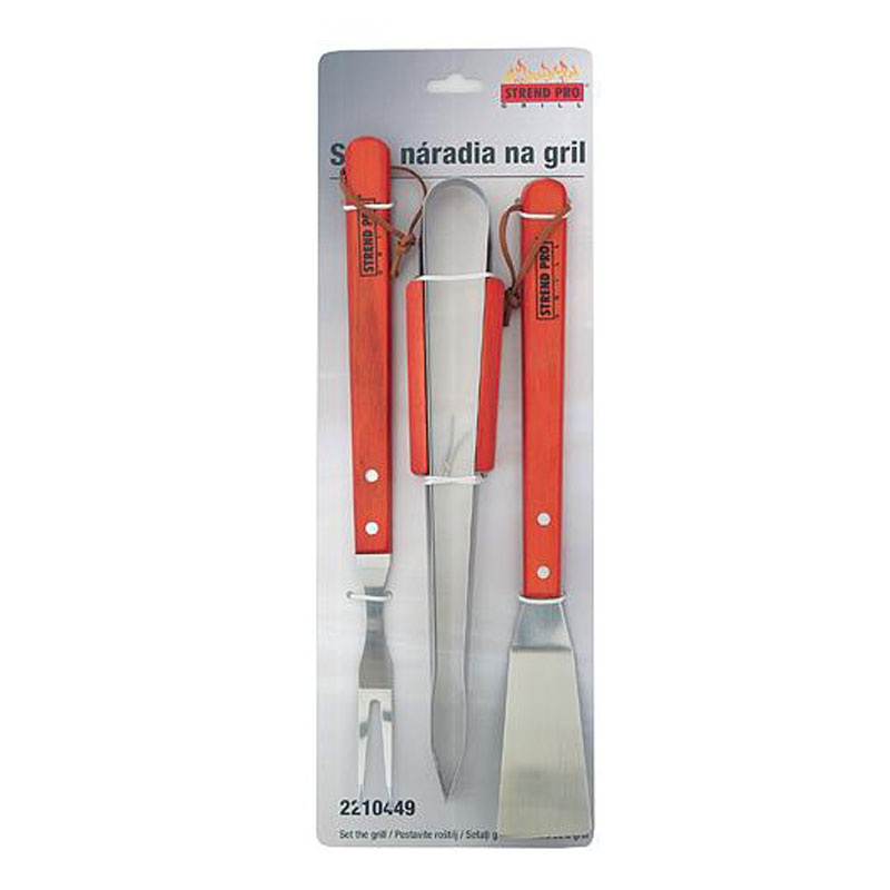 Trodijelni pribor za roštilj 3/1