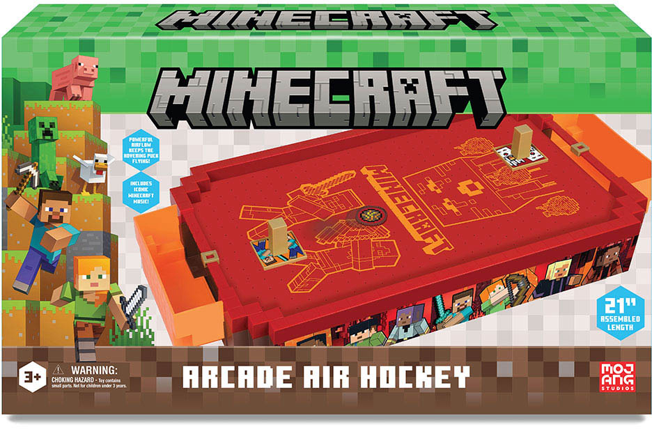 Elektronski zračni hokej MA Minecraft Electronic Arcade Air Hockey - crveni