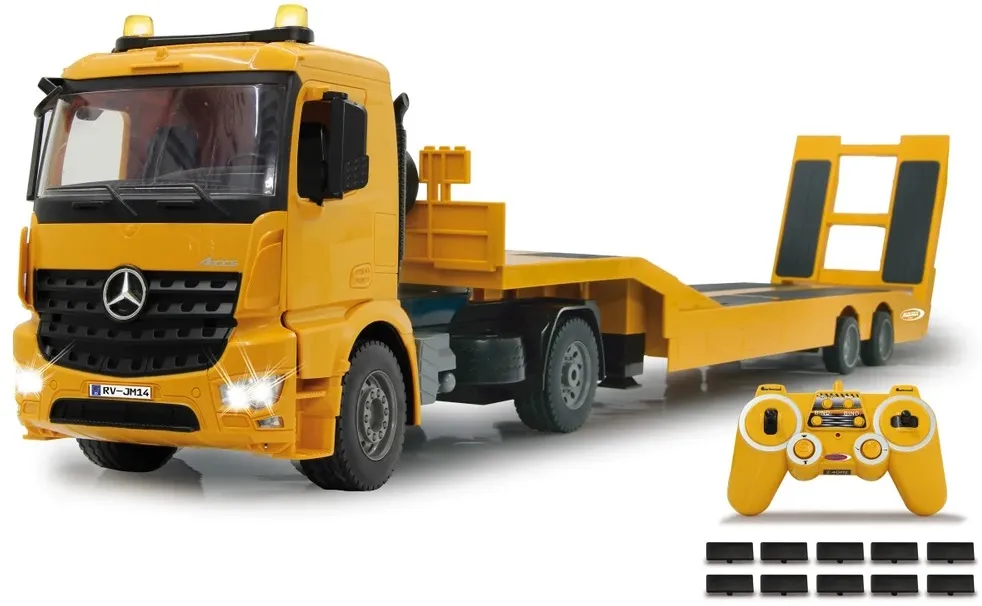 Kamion na daljinsko upravljanje Jamara 1:20 Mercedes Arocs labudica - žuti