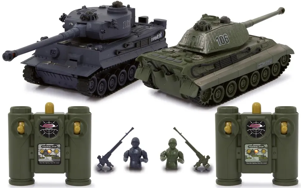 Tenkovi na daljinsko upravljanje Jamara Panzer Tiger set - simulacija borbe