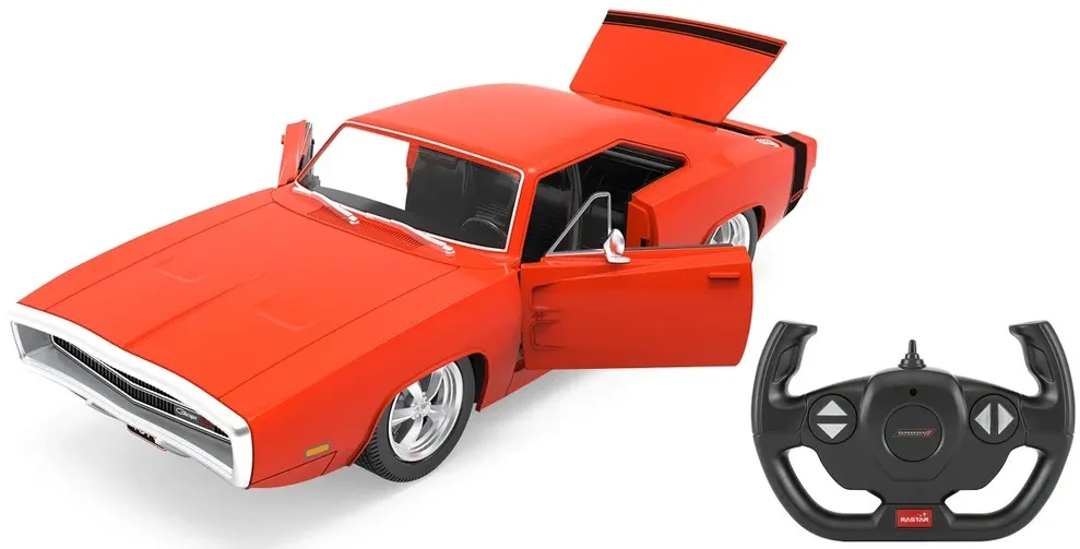 Autić na daljinsko upravljanje Jamara Deluxe 1:16 Dodge Charger RT 1970 - crveni