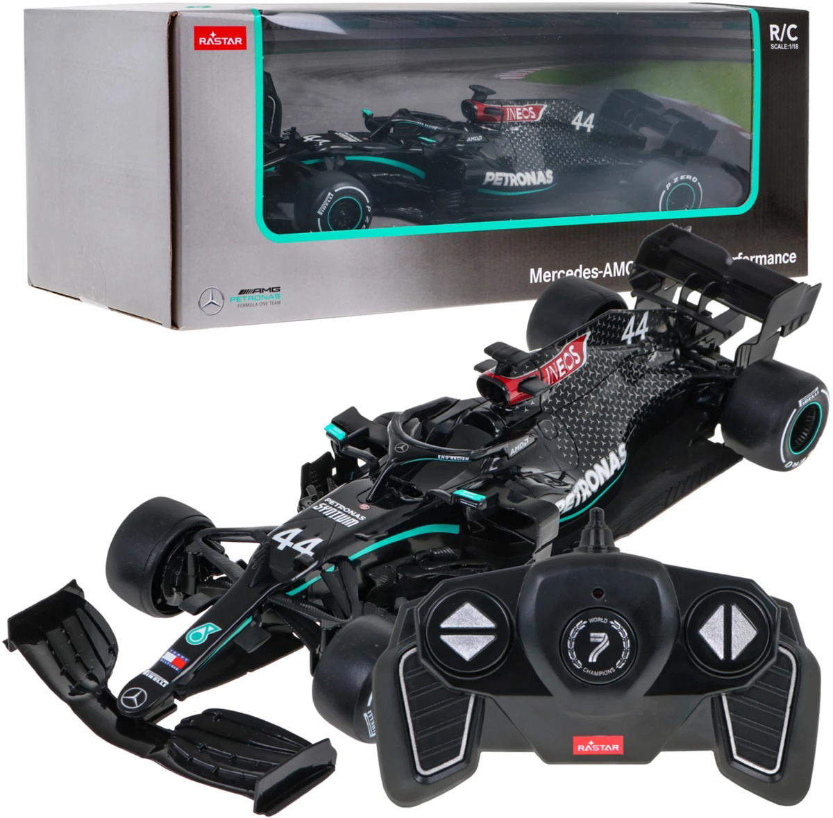Autić Formula 1 na daljinsko upravljanje Rastar 1:18 Mercedes-AMG F1 W11 EQ Performance