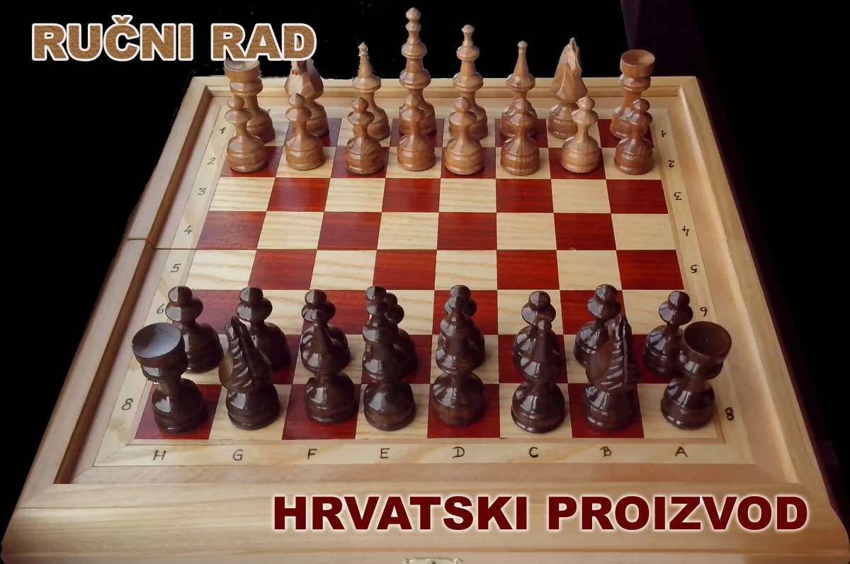 Društvena igra Šah ručni rad - hrvatski proizvod (R006)