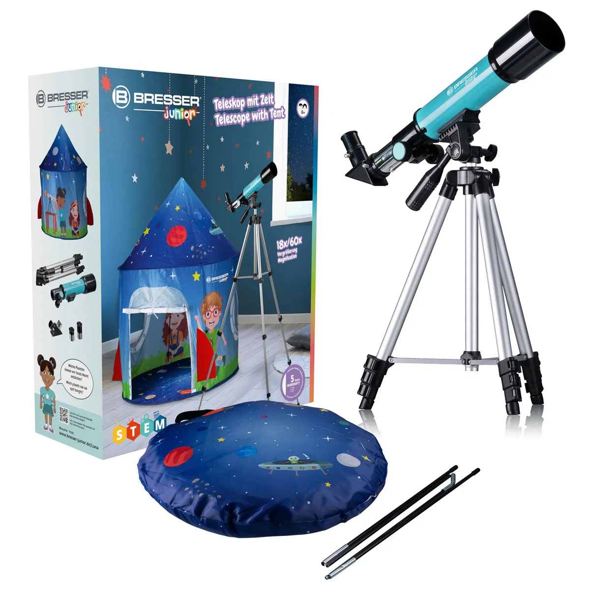 Teleskop Bresser Junior 50/360 + šator