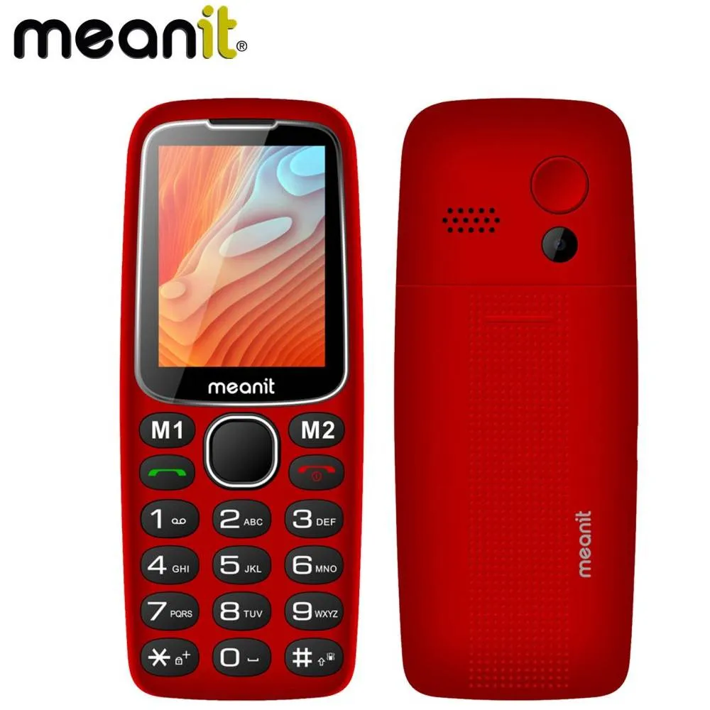 Mobitel MEANIT Senior 10 Plus dual SIM - crveni