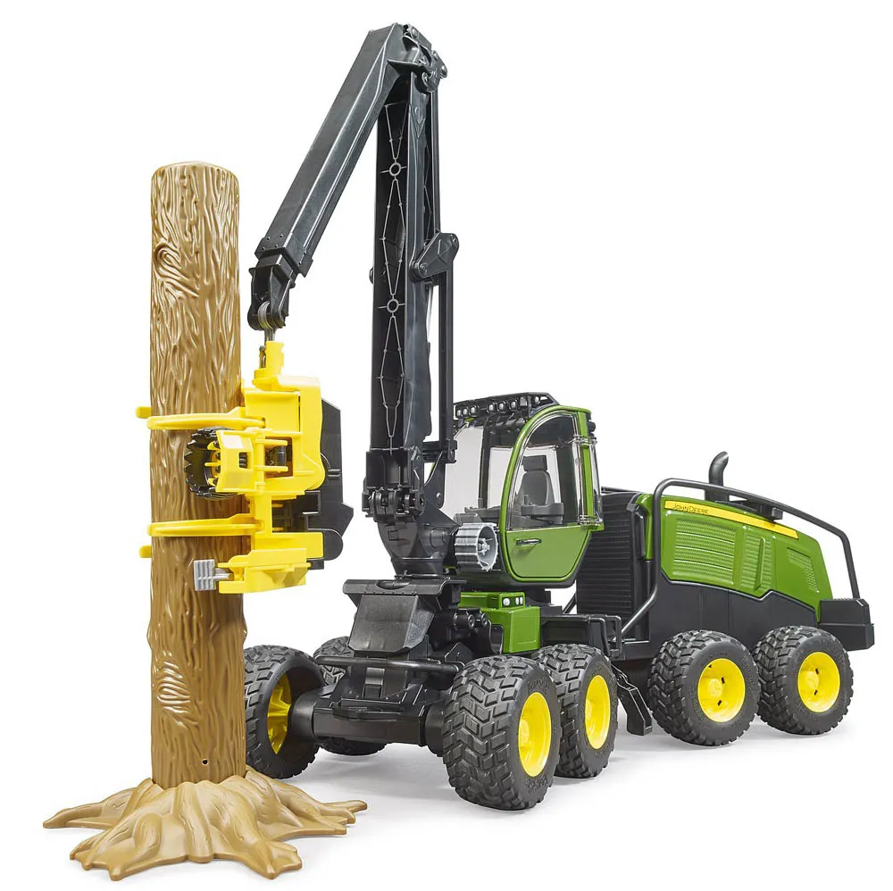 Traktor kombajn Bruder John Deere 1270G s jednim deblom (02135)