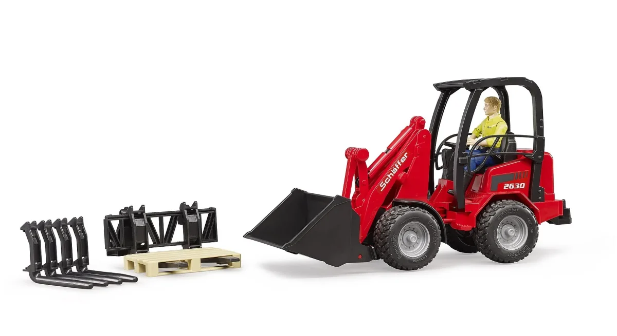 Bager Bruder Schaffer Compact Loader 2630 s figurom i dodacima (02191)